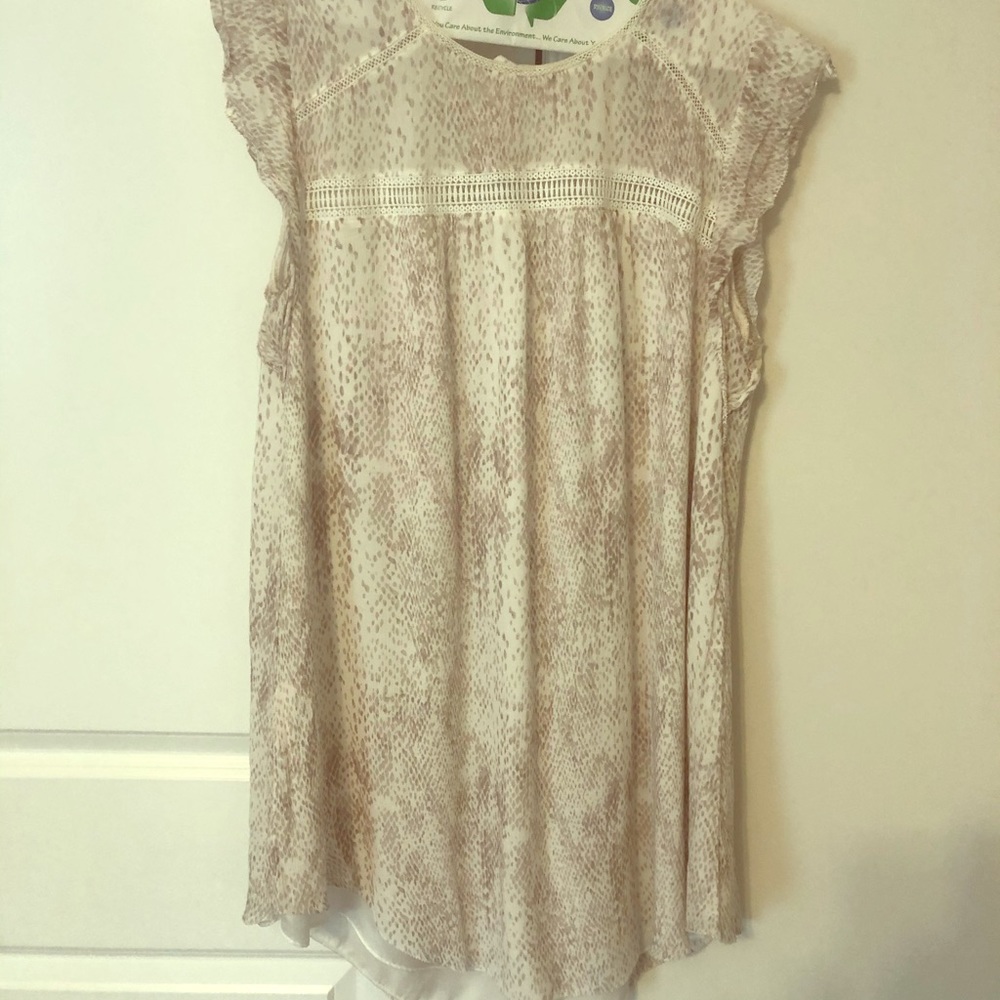 Muted leopard tunic